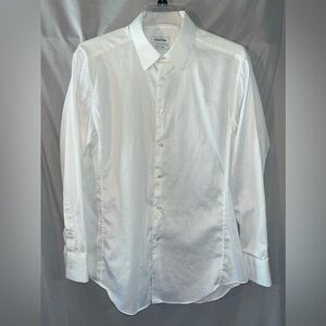 Calvin Klein Men's White Dress Shirt